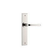 Annecy Lever Chamfered Backplate Polished Nickel