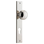 Paddington Knob Rectangular Backplate Polished Nickel
