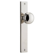 Paddington Knob Rectangular Backplate Polished Nickel