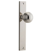 Guildford Knob Rectangular Backplate Polished Nickel