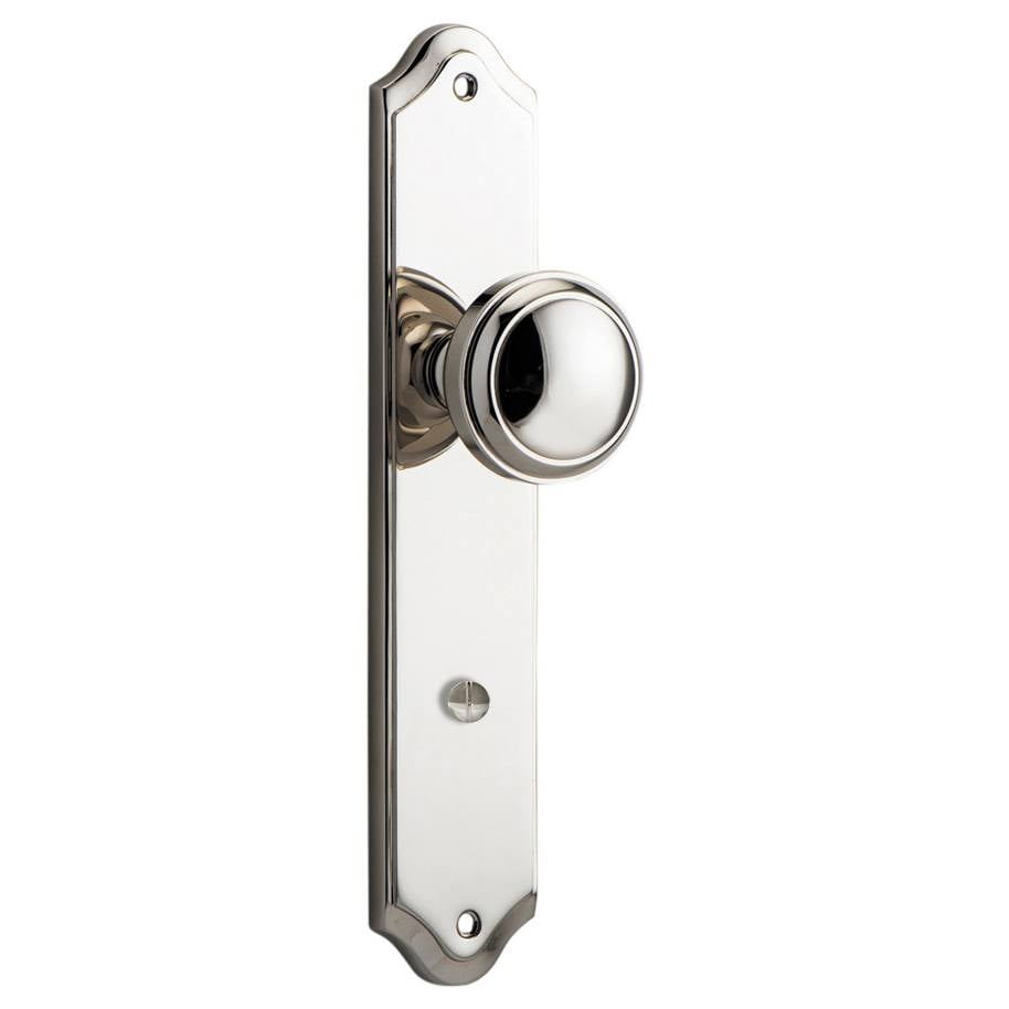 Paddington Knob Shouldered Backplate Polished Nickel