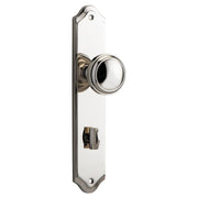 Paddington Knob Shouldered Backplate Polished Nickel