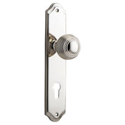Guildford Knob Shouldered Backplate Polished Nickel