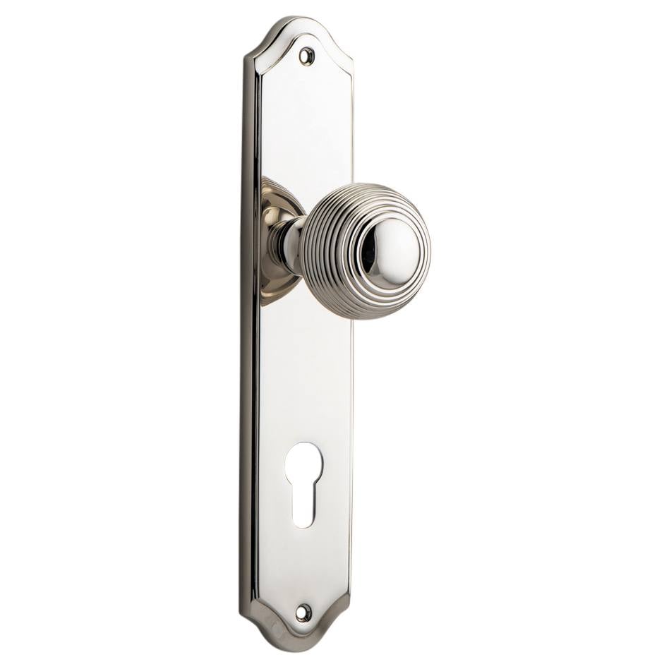 Guildford Knob Shouldered Backplate Polished Nickel
