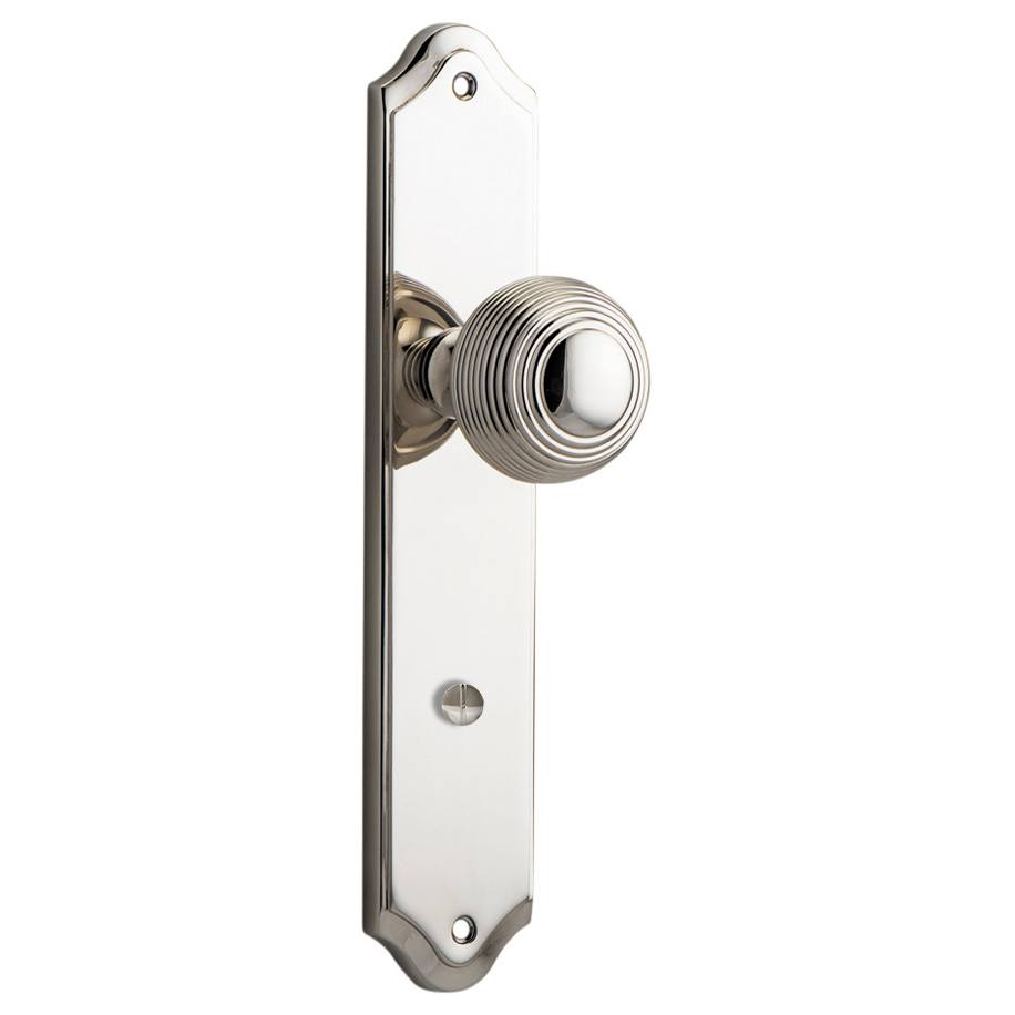 Guildford Knob Shouldered Backplate Polished Nickel