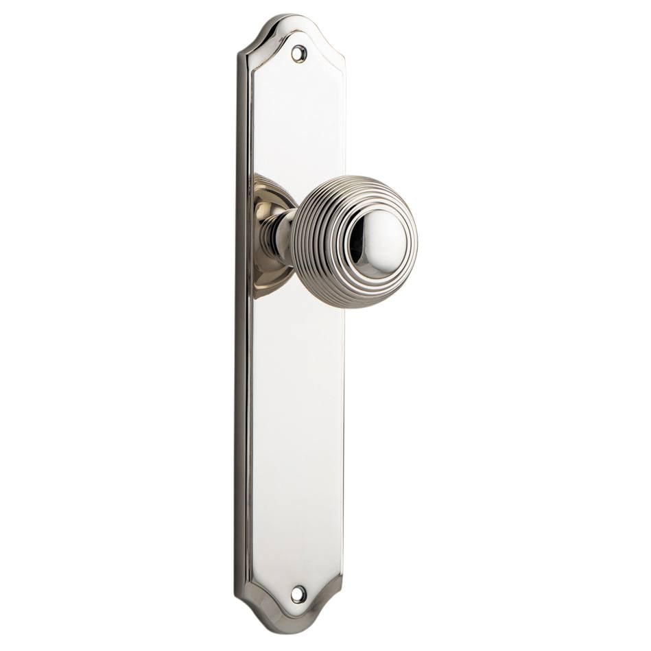 Guildford Knob Shouldered Backplate Polished Nickel
