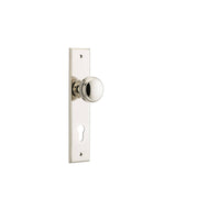 Paddington Knob Polished Nickel Chamfered Backplate