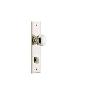 Paddington Knob Polished Nickel Chamfered Backplate