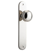 Paddington Knob Oval Backplate Polished Nickel