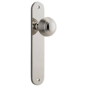 Guildford Knob Oval Backplate Polished Nickel
