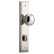 Paddington Knob Stepped Backplate Polished Nickel