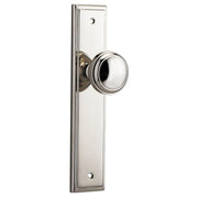 Paddington Knob Stepped Backplate Polished Nickel