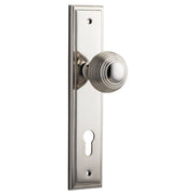 Guildford Knob Stepped Backplate Polished Nickel