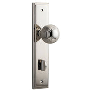 Guildford Knob Stepped Backplate Polished Nickel