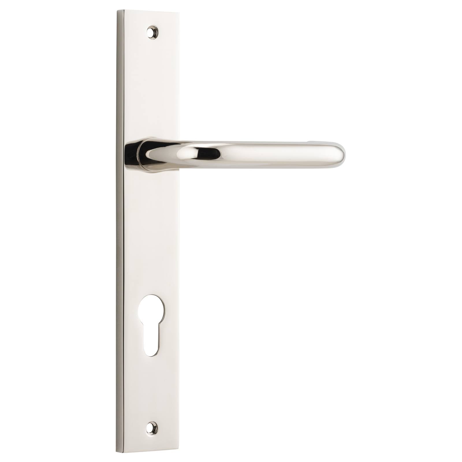 Oslo Lever Rectangular Backplate Polished Nickel