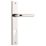 Oslo Lever Rectangular Backplate Polished Nickel