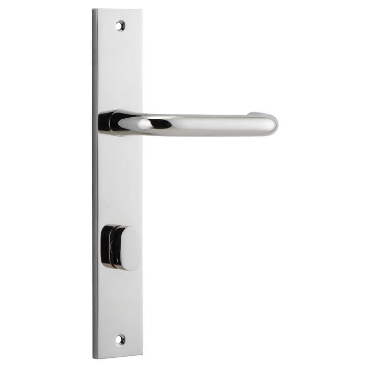 Oslo Lever Rectangular Backplate Polished Nickel