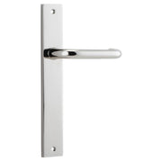 Oslo Lever Rectangular Backplate Polished Nickel