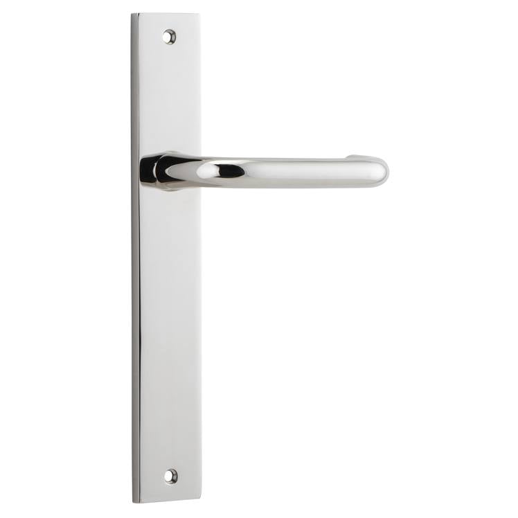 Oslo Lever Rectangular Backplate Polished Nickel