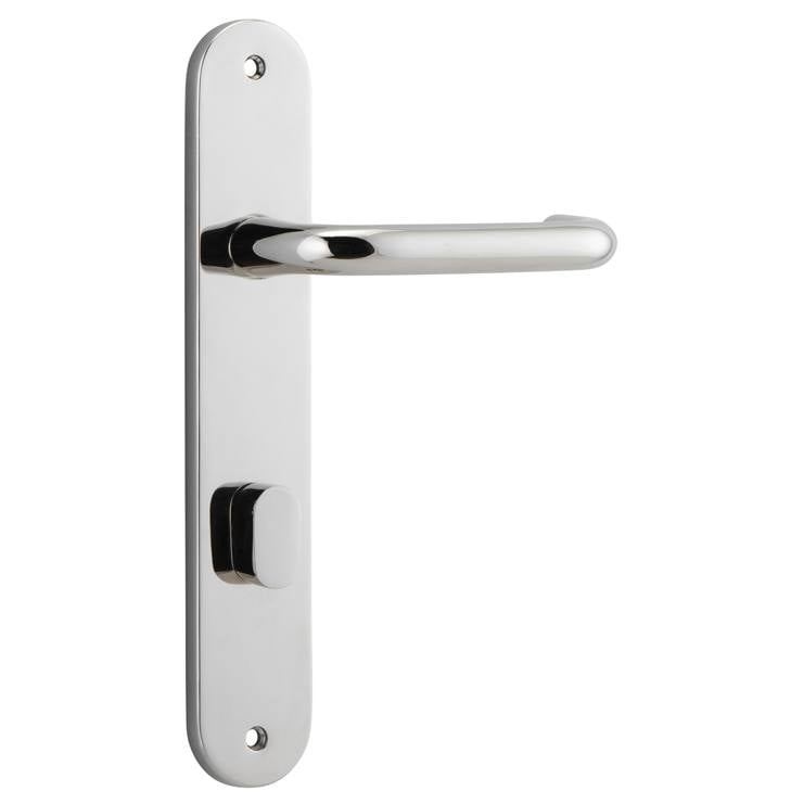 Oslo Lever Oval Backplate Polished Nickel