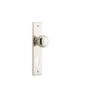 Cambridge Knob Polished Nickel Chamfered Backplate