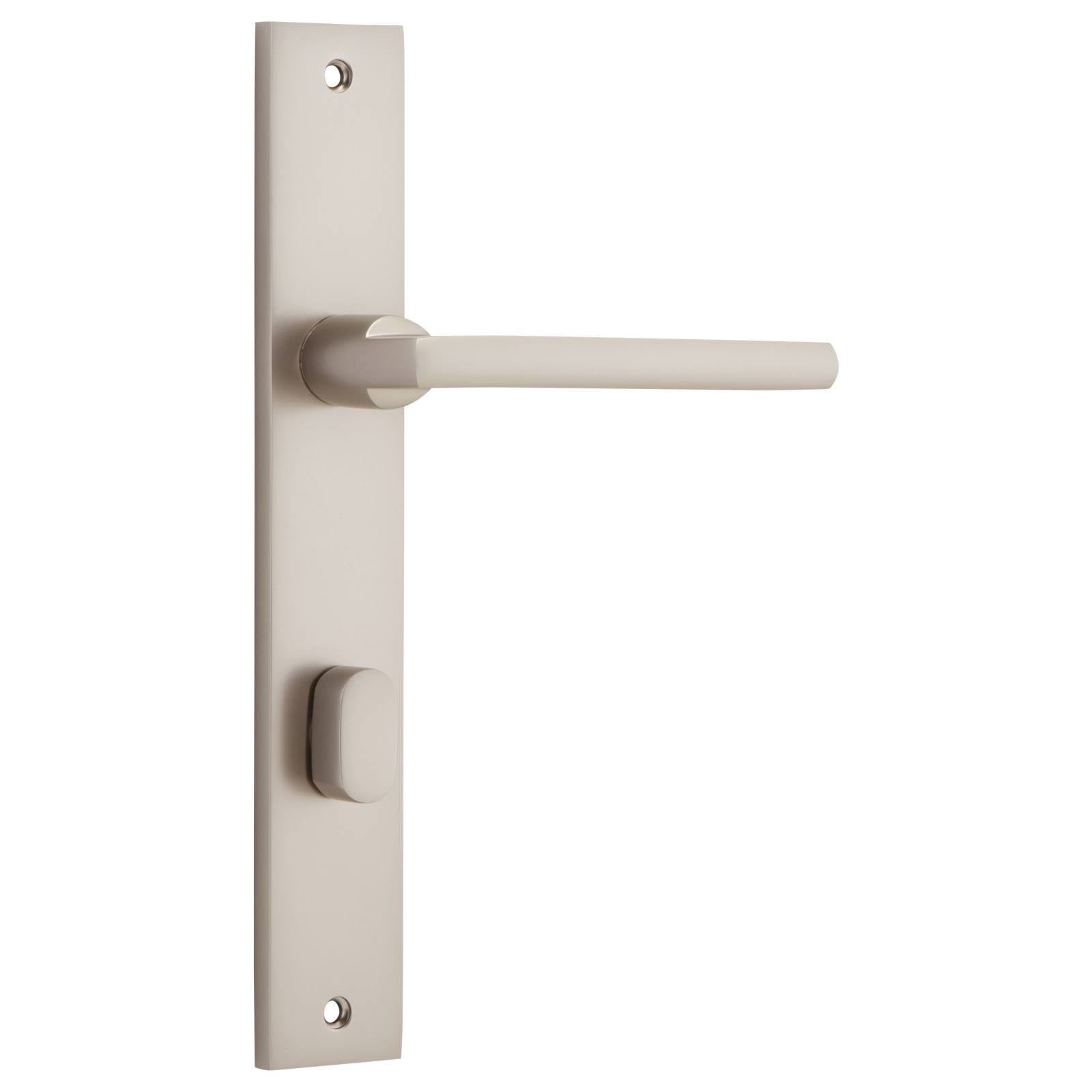 Baltimore Rectangular 85mm Privacy Lever Set, SN