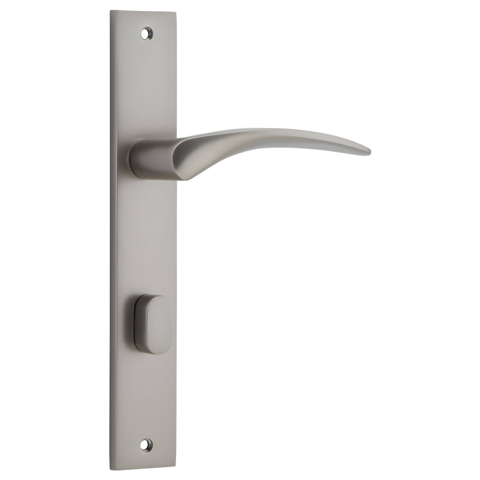 Oxford Rectangular 85mm Privacy Lever Set, SN