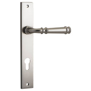 Verona Lever Rectangular Backplate Satin Nickel