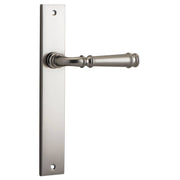 Verona Lever Rectangular Backplate Satin Nickel