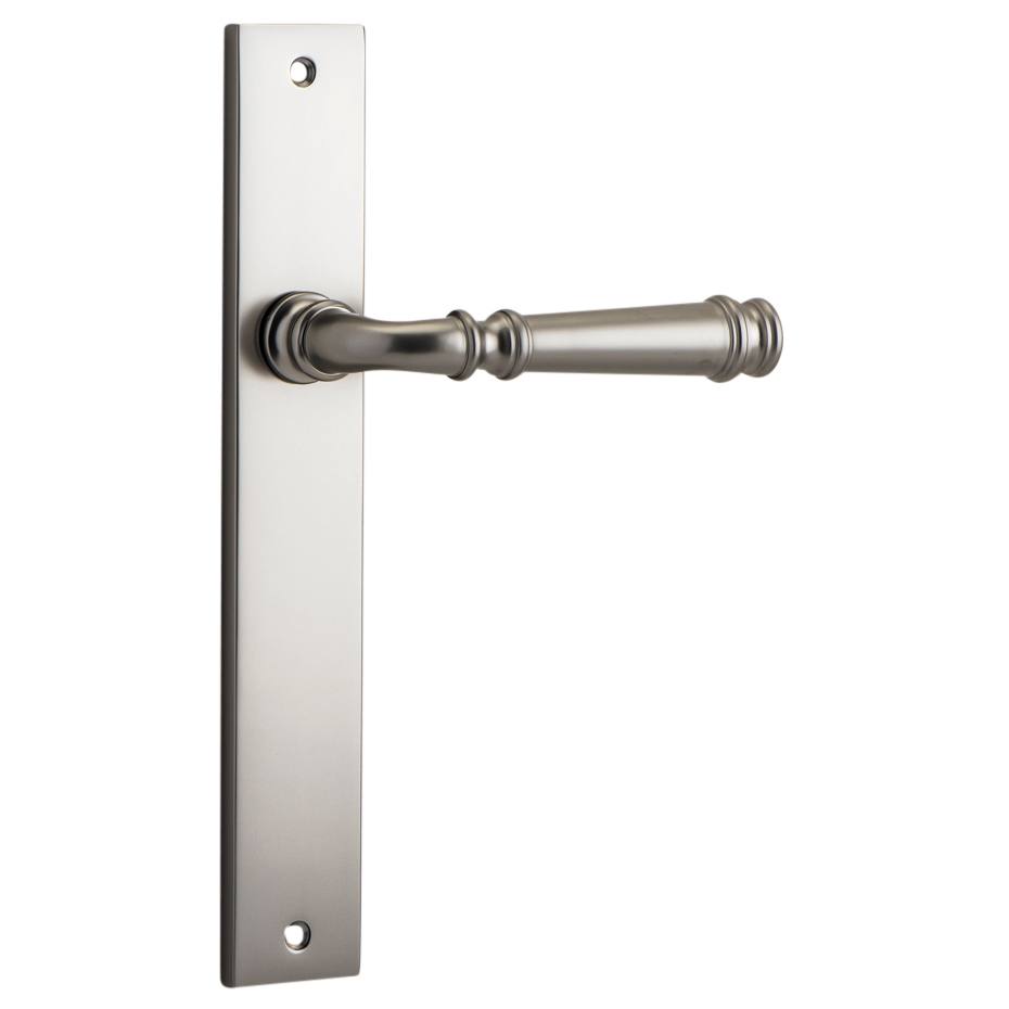 Verona Lever Rectangular Backplate Satin Nickel