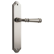 Verona Lever Shouldered Backplate Satin Nickel