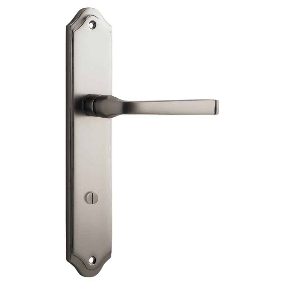 Annecy Lever Shouldered Backplate Satin Nickel