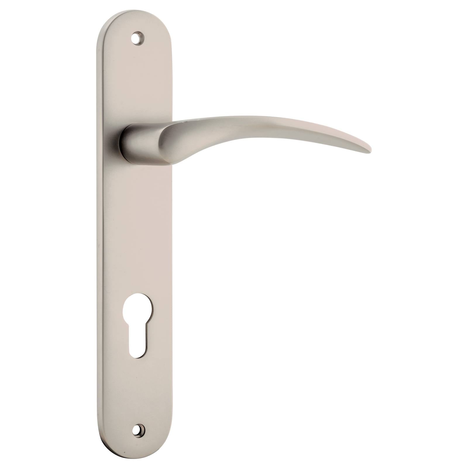Oxford Oval 85mm Euro Lever Set, Satin Nickel