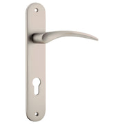Oxford Oval 85mm Euro Lever Set, Satin Nickel