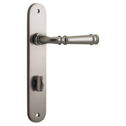 Verona Lever Oval Backplate Satin Nickel