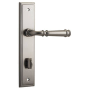 Verona Lever Stepped Backplate Satin Nickel