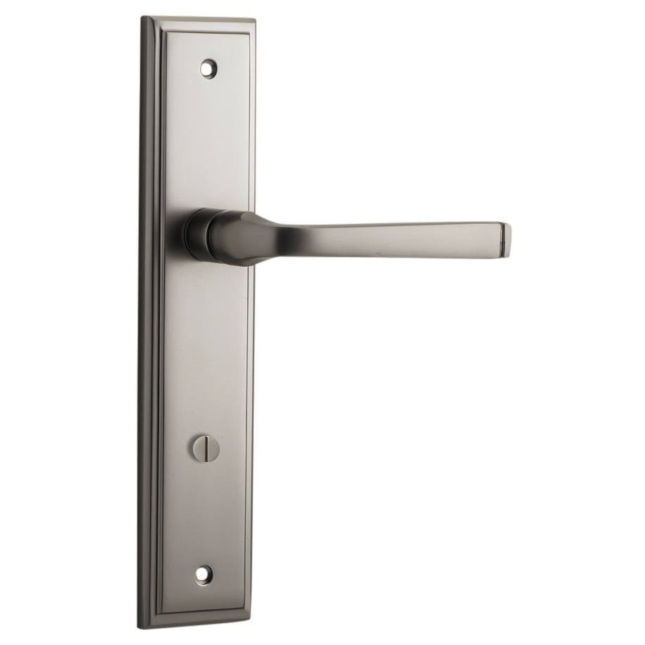 Annecy Lever Stepped Backplate Satin Nickel