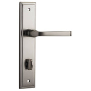 Annecy Lever Stepped Backplate Satin Nickel