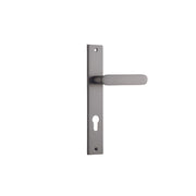 Bronte Lever Satin Nickel Rectangular Backplate
