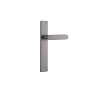 Bronte Lever Satin Nickel Rectangular Backplate