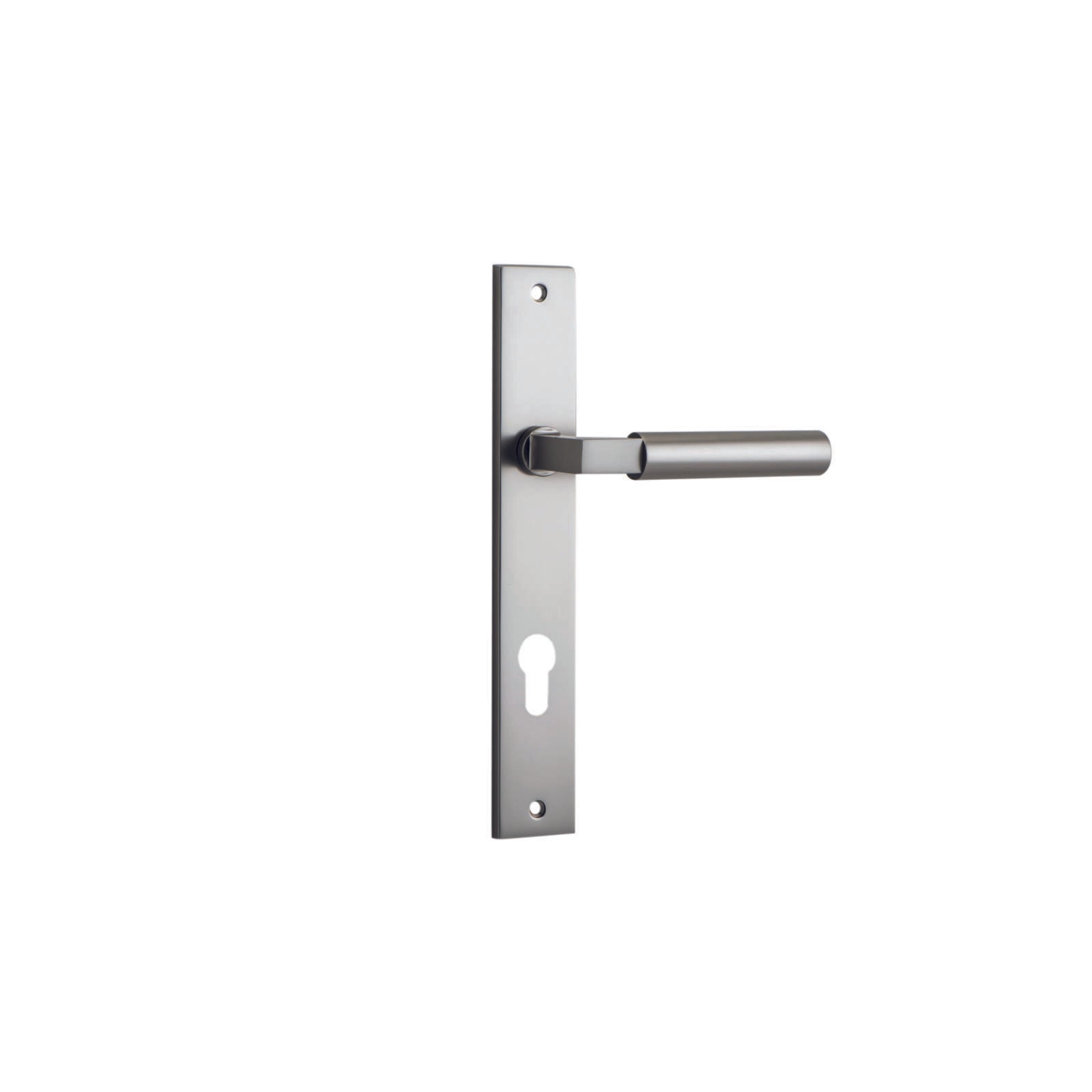 Berlin Lever Satin Nickel Rectangular Backplate