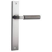 Brunswick Lever Satin Nickel Rectangular Backplate