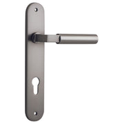 Berlin Lever Satin Nickel Oval Backplate