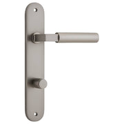 Berlin Lever Satin Nickel Oval Backplate