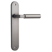 Berlin Lever Satin Nickel Oval Backplate