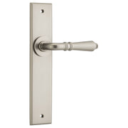 Sarlat Lever Satin Nickel Chamfered Backplate