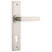 Bronte Lever Satin Nickel Chamfered Backplate