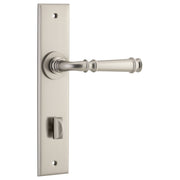 Verona Lever Satin Nickel Chamfered Backplate