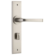 Annecy Lever Chamfered Backplate Satin Nickel