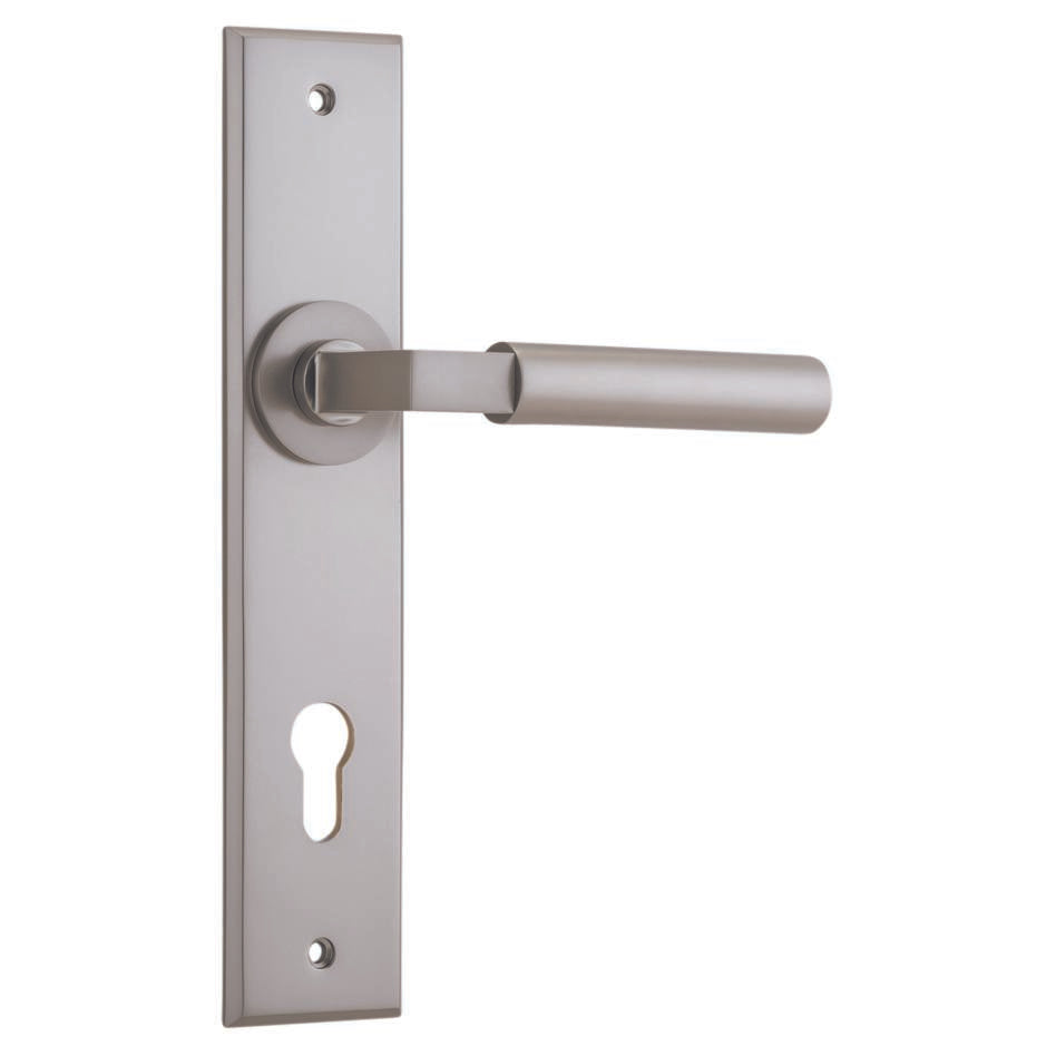 Berlin Lever Satin Nickel Chamfered Backplate